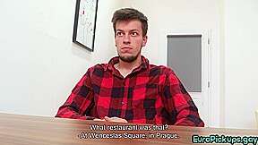 Straight european guy gets to taste dick during steamy casting