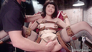 Strapped To Examine Chair Sub Tormented
