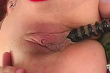 Stripping And Using Anal Beads Fills The Blonde With An Urge To Have Hardcore Sex