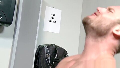 Stud sucks at gloryhole