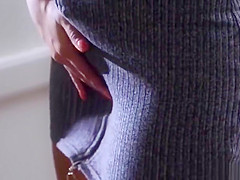 Stunning Busty Threesome sharing cock
