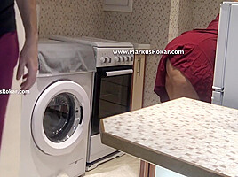 Stupid Maid Stuck In Washing Machine 12 Min