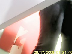 Such a sexy nude body of amateur got in change room