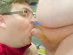 Sucking Step daddy In Sweet Shop