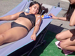 Sun Tan Lotion Rub Down  Half The City Can See You!