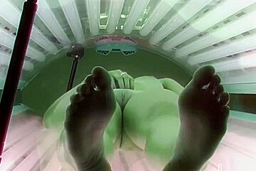 Sunbed Masturbation Session 11