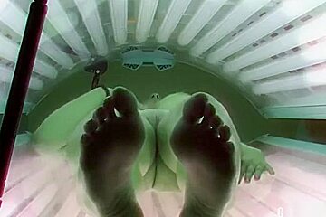 Sunbed Masturbation Session 11