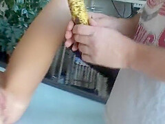 Super Hot German Slut Eating Cumn From A Long Cock