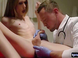 Super Slim Ts Tight Asshole Gets Banged In The Clinic With Crystal Thayer