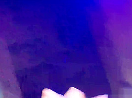 Superb chick simulates on the stage