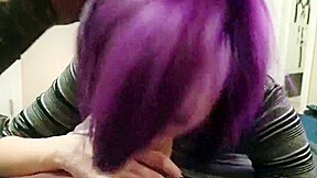 TWO EMO GIRLS SUCKING ON TWO COCKS AND SHARE THEM