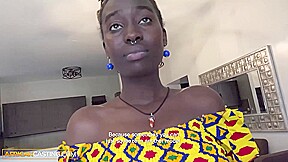Tall Black Amateur Babe Shags Big Cock Fake Agent - AfricanCasting