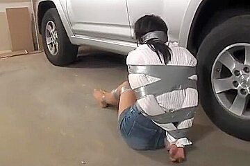 Taped Up And Gagged In His Cold Garage