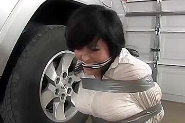 Taped Up And Gagged In His Cold Garage