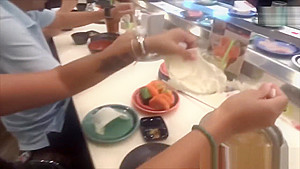 Tattooed Asian Girl Blowing Big Dick