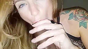 Tattooed Chick Gets Some Black