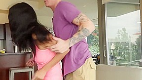 Teenage beauty roughly pounded for stealing