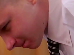Teenage boy getting spanked  Amazing cumshot