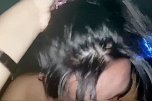 Thai ladyboy sucking black dick pt  1