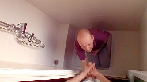 The Shower - Urinate & Cum For The Scum Dog