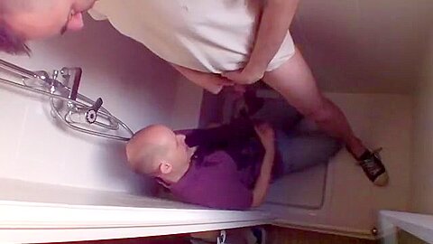 The Shower - Urinate & Cum For The Scum Dog