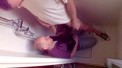 The Shower - Urinate & Cum For The Scum Dog