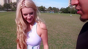 TheRealWorkout - Horny Tight Blonde Wants To Play With Balls