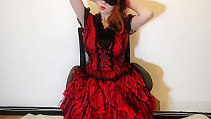 Thicci masturbates while dressing before going to a Halloween party