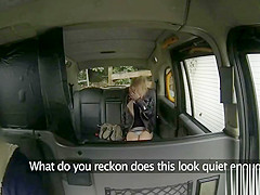 This very skinny and horny passenger gets fucked in a cab