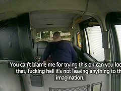 This very skinny and horny passenger gets fucked in a cab