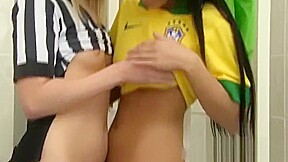 Tight blonde hd hot teens 18+ love huge cocks Brazilian player nailing the