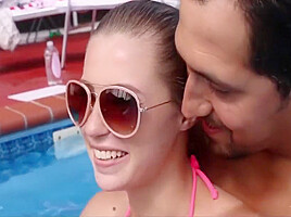 Tiny Young Petite teen 18+ Fucked By Swimming Instructor By The Pool
