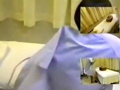 Titless Jap slut fingered hard in massage clip