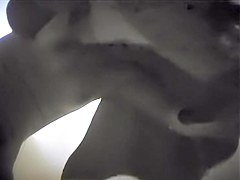 Tits with fantastic hard nips on dressing room