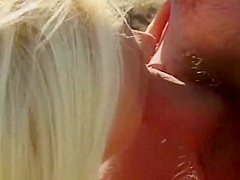 Top-class Blonde Slut Eats Cum After Hot Outdoor Fuck