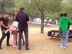 Tourists shooting teen 18+ tormented in public