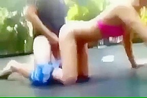 Trampoline fuck