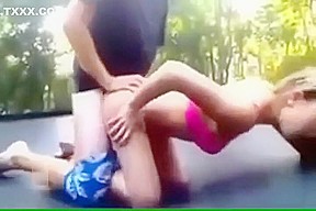 Trampoline fuck