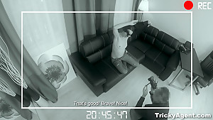 Tricky Agent - Casting with a cumshot inside