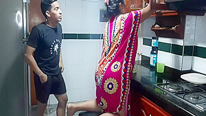 Trying My Stepmothers Delicious Pussy In The Kitchen  Full Video