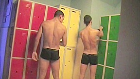 Twink fuck in the locker room - CrunchBoy