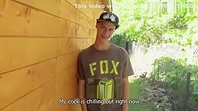 Twink fucked at camp