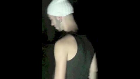 Twink fucking at night in exhib cruising - BadBoysFuckers