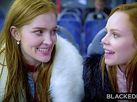 Two Beauties Fuck Giant Bbc On Bus!