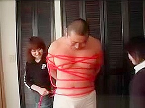 Two Brunette Asian Girls Play Bondage