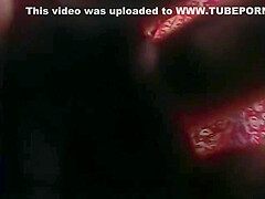 Two Guys Give Slut In Gold Bikini Deep Double Penetration In The Living Room