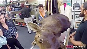 Two Lesbians Pawn Their Asses And Get Fucked For Money