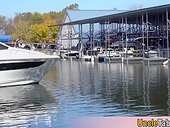 Two Sexy Studs Hired A Boat And Hired Two Sexy teens 18+ For Having Fun 7 Min