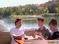 Two Sexy Studs Hired A Boat And Hired Two Sexy teens 18+ For Having Fun 7 Min