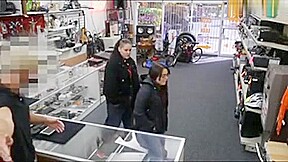 Two Women Try To Steal And Get Fucked By Pervert Pawn Guy
